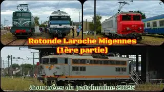 Journées du patrimoine 2025 de la rotonde de Laroche Migennes ! (CC 72000, 2D2 9100, BB 7321..)