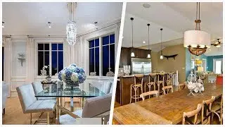 75 Huge Coastal Dining Room Design Ideas You'll Love 🪴