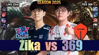 TES 369 vs LNG Zika - 369 RENEKTON vs Zika AMBESSA Top - Patch 25.16 KR Ranked | lolrec