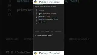 Get Words That End With Specific Letter With Regular Expressions | Python Tutorial