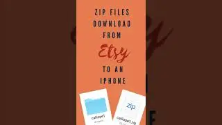 Downloading Digital files from Etsy (jpg and zip files).