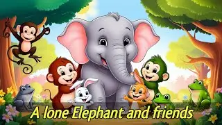 A lone elephant | animal moral story | English story | fables
