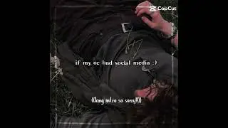 If my OC Lysander got social media.