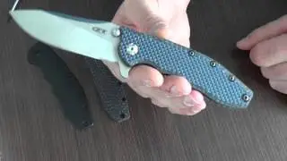 ZT 0562. Накладки из карбона с синими нитями. Scale.