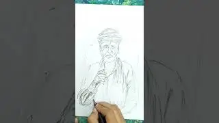 &ldquo;Pencil Sketch of an Old Man with Tea | Full Drawing Process&rdquo; #drawingtechniques#nandonikart#figure