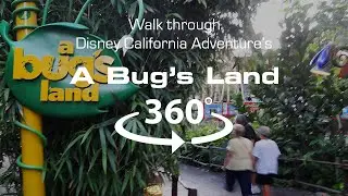 4k 360 video stroll through Disney's 'A Bug's Land'