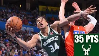 Giannis Antetokounmpo drops a 35-point double-double vs. Thunder | 2019-20 NBA Highlights