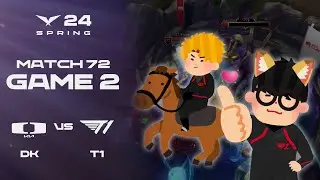 벽 뒤에서 나와 매혹을 걸고 바론을 스틸하는 T1의 일러스트입니다. | DK vs. T1 게임2 하이라이트 | 03.13 | 2024 LCK 스프링 스플릿