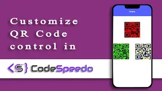 How to Customize QR Code Control | CodeSpeedo