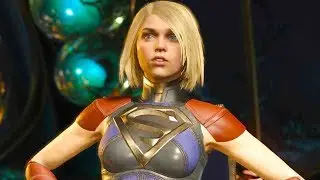 Injustice 2 PC - All Super Moves on Supergirl Cir-El Costume 4K Ultra HD Gameplay
