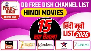 DD Free Dish Hindi Movies Channel List 2026 | DD Free Dish Channel Number List 2026 | Hindi Movies