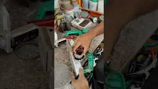 Electric wood planer machine repair 😱 | fillcoil problem #shortvideo #electrical #constructiontools
