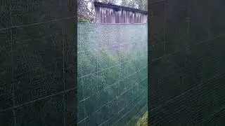Что будет, если натянуть затеняющую сетку на шарнирную? Результат впечатляет!