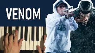 Eminem - Venom (Piano Tutorial Lesson)