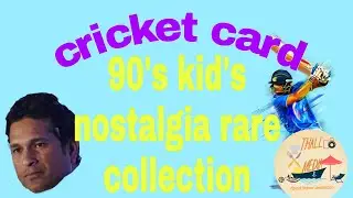 Cricket card 90's kid's nostalgia rare collection of cricket card