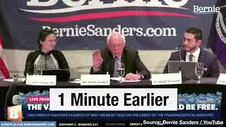 Bernie Sanders Attacks Trump While Rebuking Politicization of Coronavirus