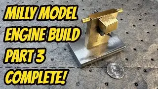 Сборка двигателя Milly Model, часть 3, завершена &mdash; цилиндр, поршень, коленчатый вал и шатун.