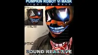 New PUMPKIN Robot Mask VI - Halloween Mask Party Costume - DJ Mask Rave Mask Robot Outfit