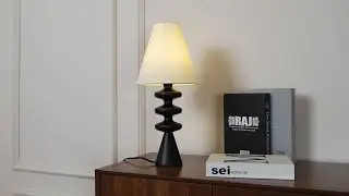 Ripple Wood Table Lamp