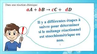 Vidéo 3  Mélanges stoechiométriques