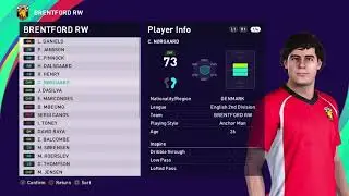 PES 2021 Brentford faces and ratings | Said Benrahma, Mbeumo, Jensen...