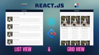 How to Create a List View and Grid View using React.js and AntD UI Framework