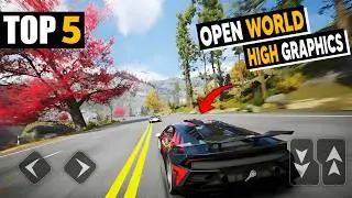 TOP 5 Must Play OPEN WORLD Car Racing Games 2025 for Mobile | High Graphics