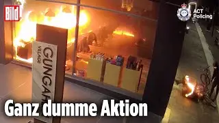 AUSTRALIEN: Brandstifter zündet sich selbst an