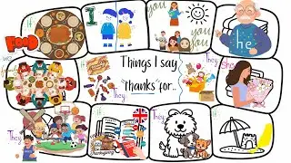 Trinity 1 Thanksgiving, Things I say thanks for. Efl conversation set to music. Trinity Gese 1
