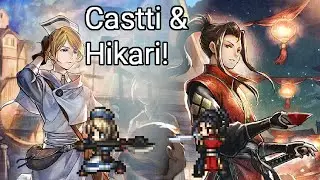 Hikari and Castti Pulling - JP Ver. Octopath Traveler: Champions of the Continent