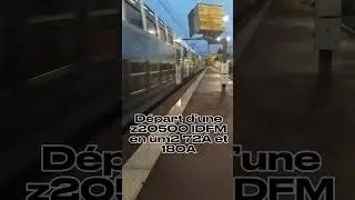 D&eacute;part d&rsquo;une z20500 en um2 Livr&eacute;e IDFM 72A ex RER D et 180A