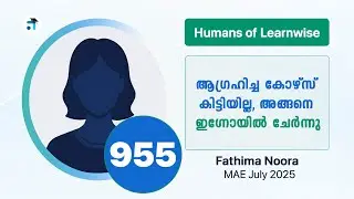 955 I Fathima Noora I Humans of Learnwise I MAE I Kerala's No.1 IGNOU Coaching Platform #learnwise