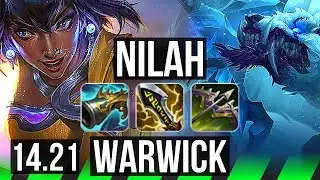 NILAH vs WARWICK (JGL) | Dominating | EUW Diamond | 14.21