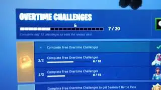 Fortnite Season 7 overtime Challenges