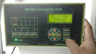 WLD - Water leakage detection system | Panel | Settings Option | Zone activate | Zones Selection