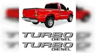 Review: Par Adesivo Turbo Diesel Ca&ccedil;amba Ford F250 F-250 Emblema