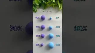 Purple + Blue, Satisfying Colour Mixing!🎨 #shorts #colors #colormixing #satisfying #clay #fyp