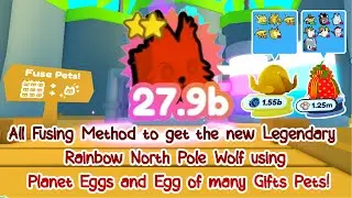 All Fusing Method to get the new Legendary North Pole Wolf on Pet Simulator X! Christmas Event