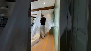 How to setup jobsite containment and ventilation 💪 #painting #contractor #shorts