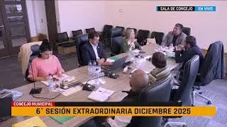 6° sesión extraordinaria de concejo municipal 31 de Diciembre 2025