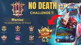 MANIAC + X-BORG NO DEATH CHALLENGE ALMOST FAILL 🙉 INTENSE MOMENT 💀
