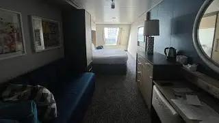 Spacious Ocean View room tour aboard Anthem of the Seas a Quantum Class ship with Royal Caribbean