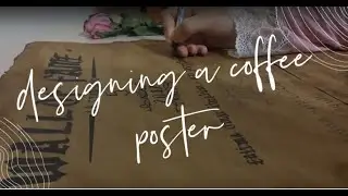PAINTING WITH COFFEE | Poster Design | Gothic Calligraphy