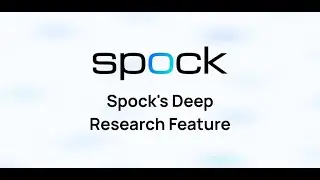 Spock's Deep Research Feature (Quick Demo & How-To)