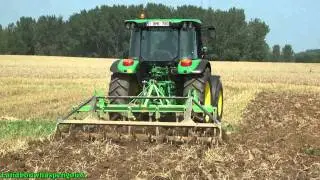 Landbouwhaspengouw- Bikken met de John Deere 5080M