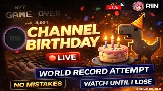 🎂 Channel Birthday Special 🦖 T-Rex Game LIVE | High Score Run!