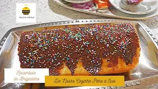 ♡ Rocambole de Brigadeiro!! Essa deliciosa receita, vai adoçar ainda mais a sua vida!! ♡