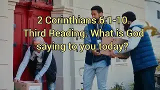Chapter 2. Scripture Reading. We Cry Justice. 2 Corinthians Chapter 6.  