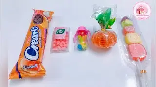 Orange Gummy Candy ASMR 🍊 | Juicy Sugar-Coated Gummies & Peach Candy | Part 1