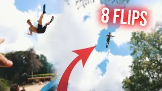 8 FLIPS ON TRAMPOLINE!? - PTGH GROUP